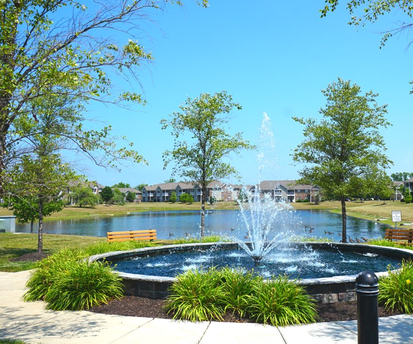 Fountain at GreyStone of Noblesville